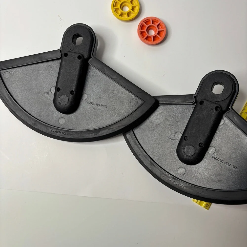 Rock Band Guitar‎ Hero Drum Cymbal Pads Set of 2 with Yellow Orange Nut Inserts